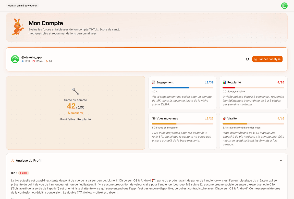 Preview of the Account audit feature — Vervox