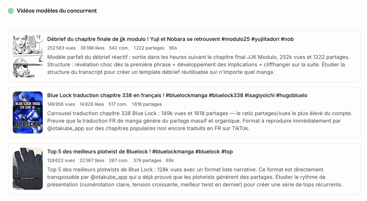 Étape 3 : Applique les insights — Vervox