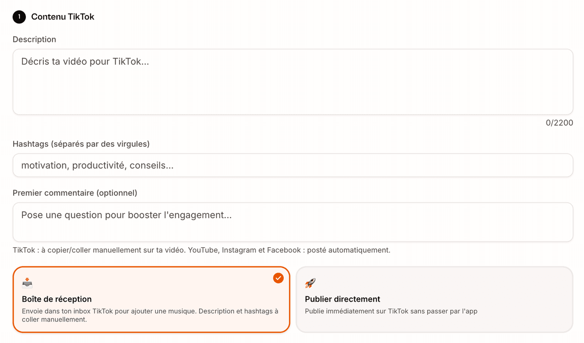 Step 2: Add your content — Vervox